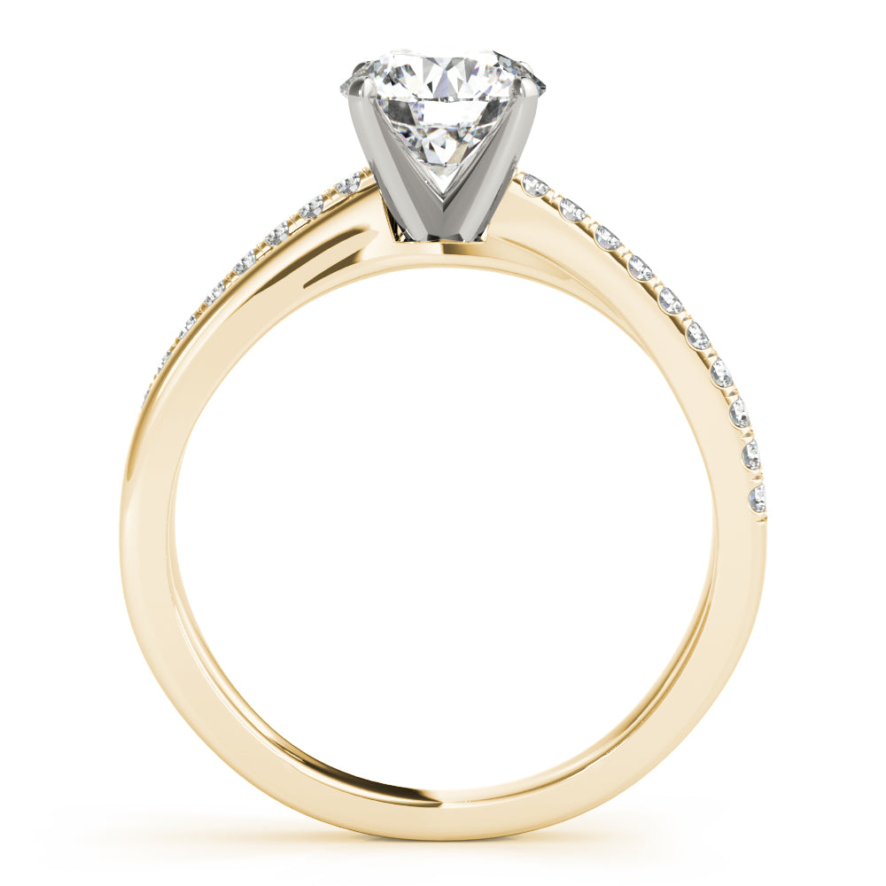 Split Shank Pavé Diamond Engagement Ring - Elgrissy Diamonds