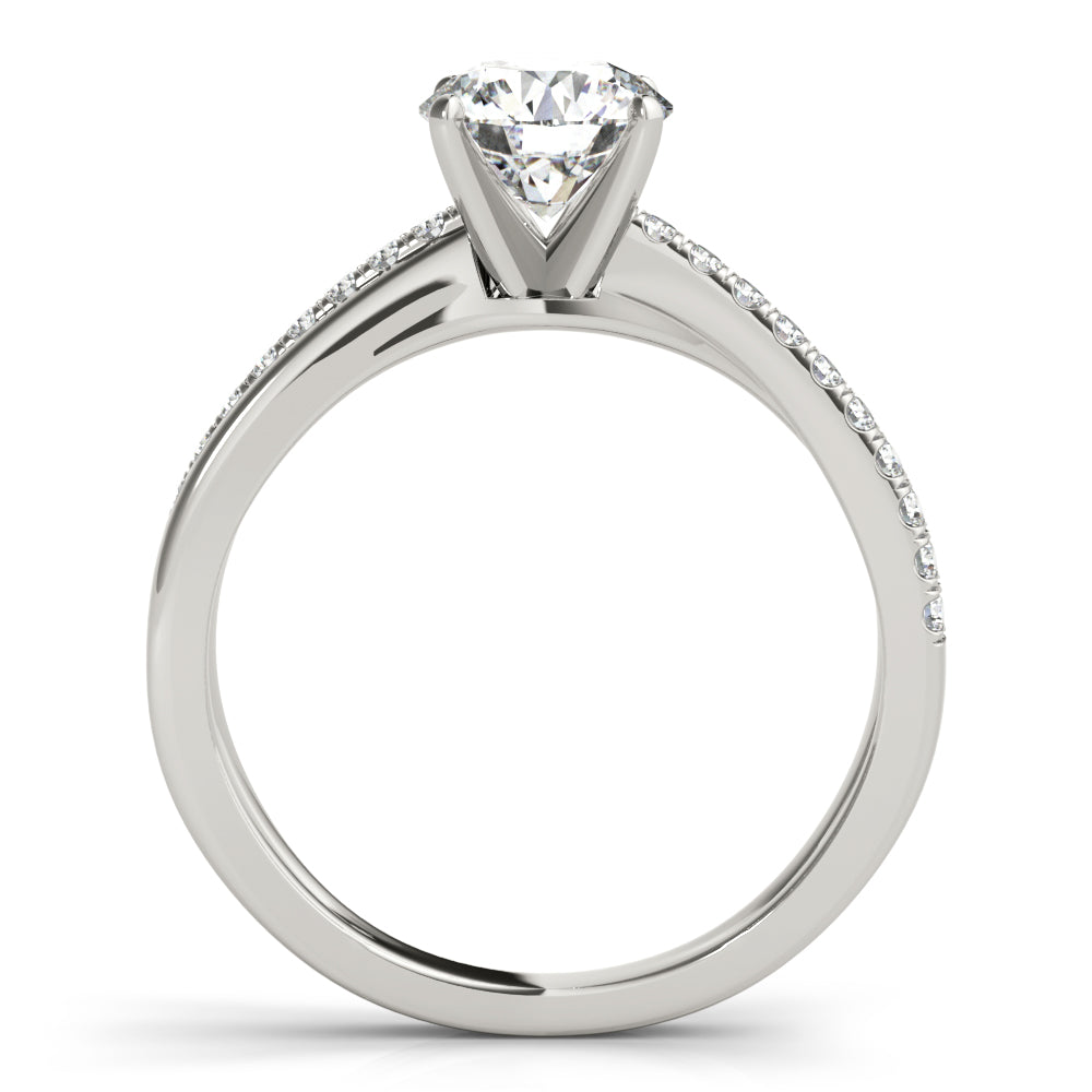Split Shank Pavé Diamond Engagement Ring - Elgrissy Diamonds