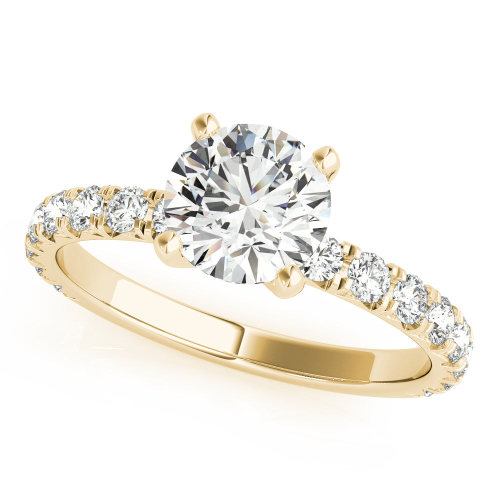 Pavé Diamonds Engagement Ring - Elgrissy Diamonds