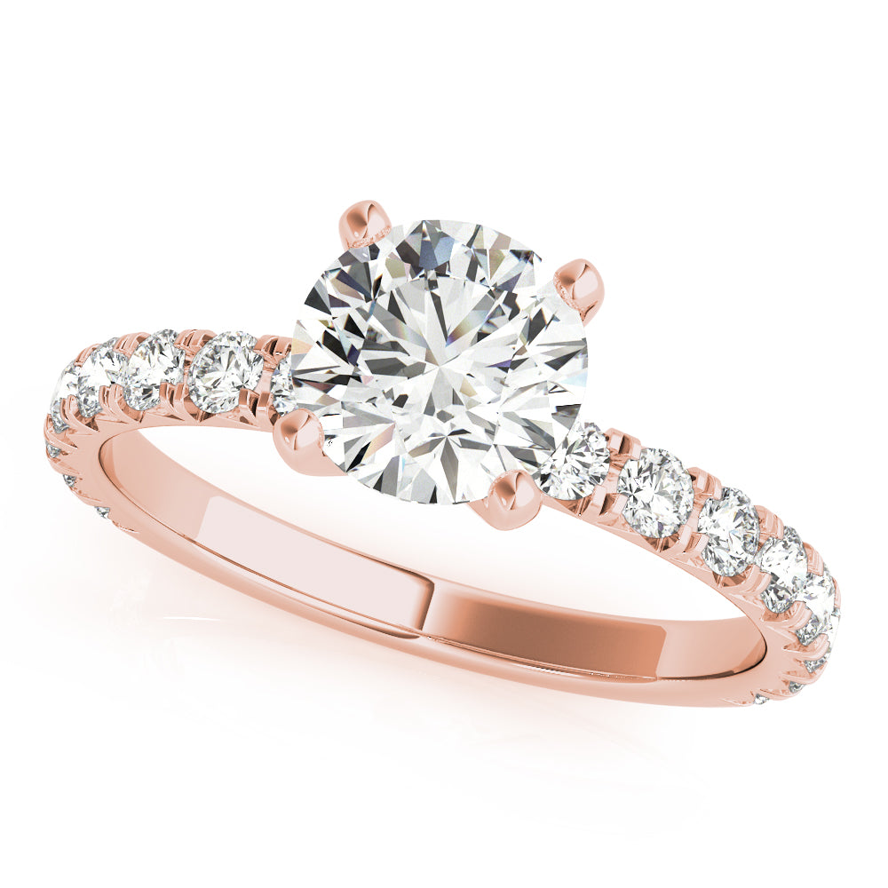 Pavé Diamonds Engagement Ring - Elgrissy Diamonds