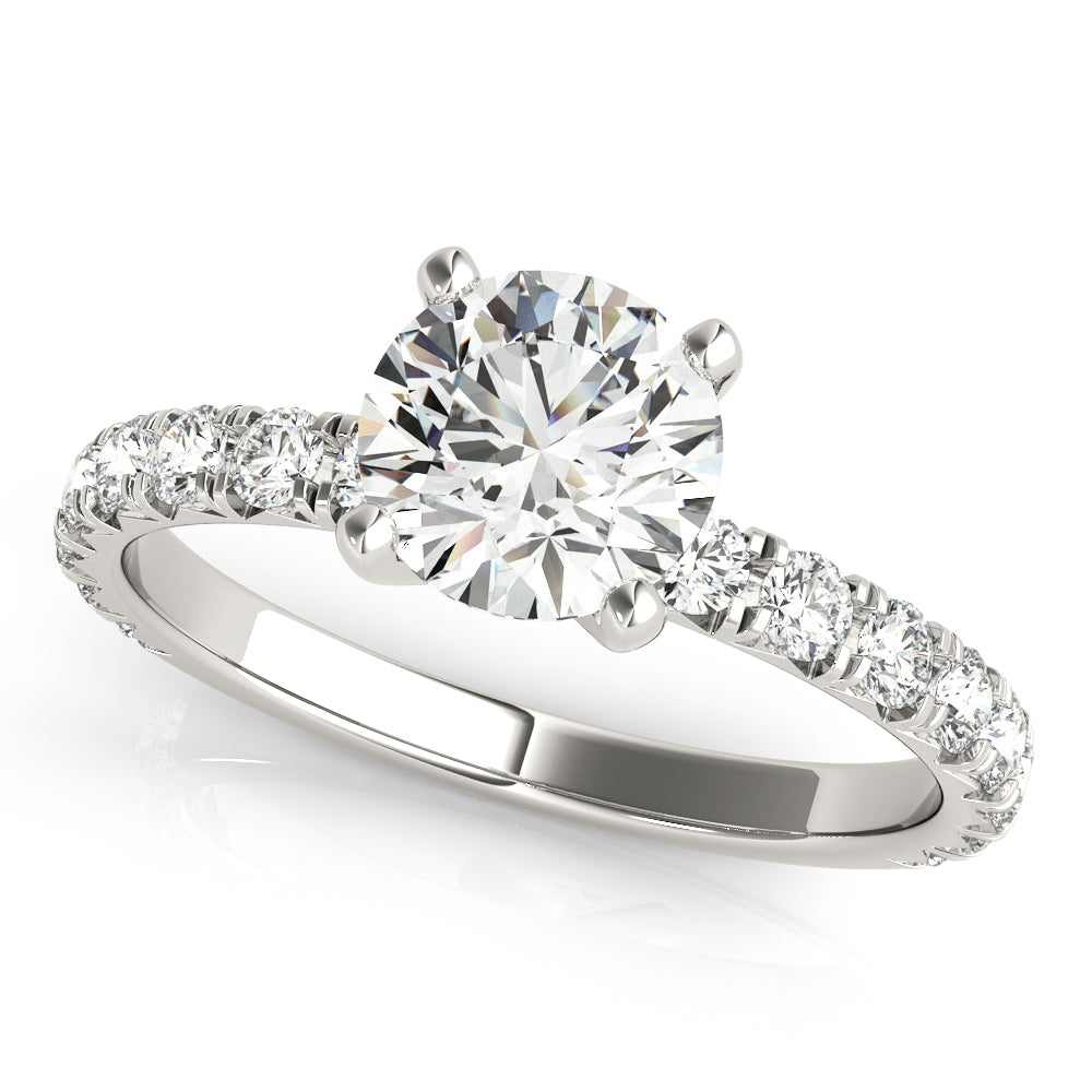 Pavé Diamonds Engagement Ring - Elgrissy Diamonds