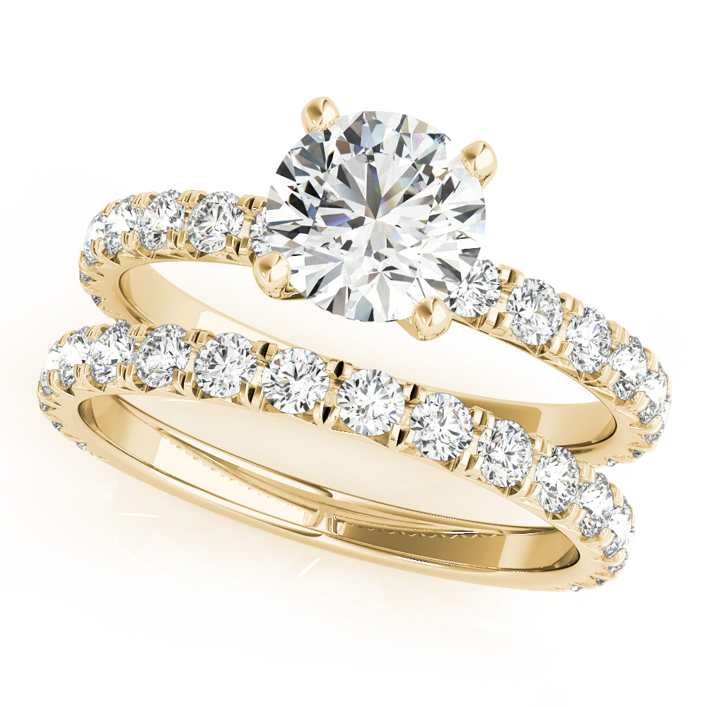 Pavé Diamonds Engagement Ring - Elgrissy Diamonds