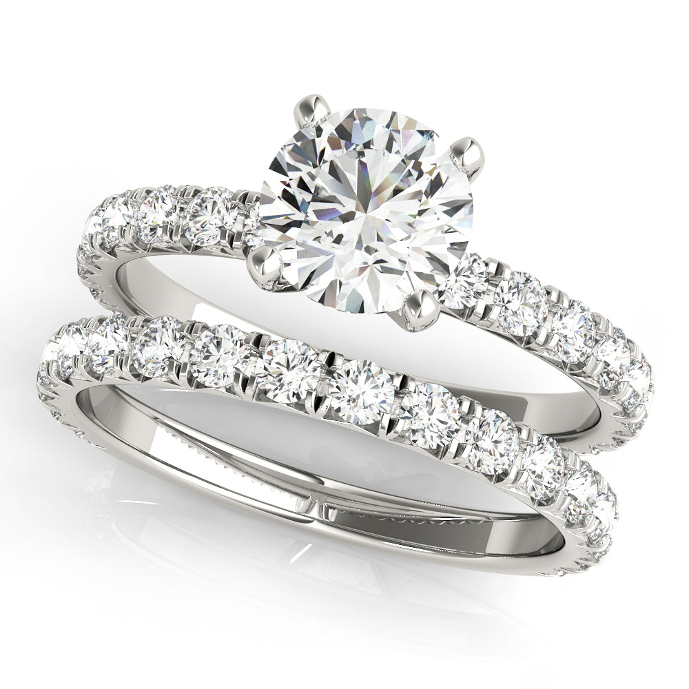 Pavé Diamonds Engagement Ring - Elgrissy Diamonds