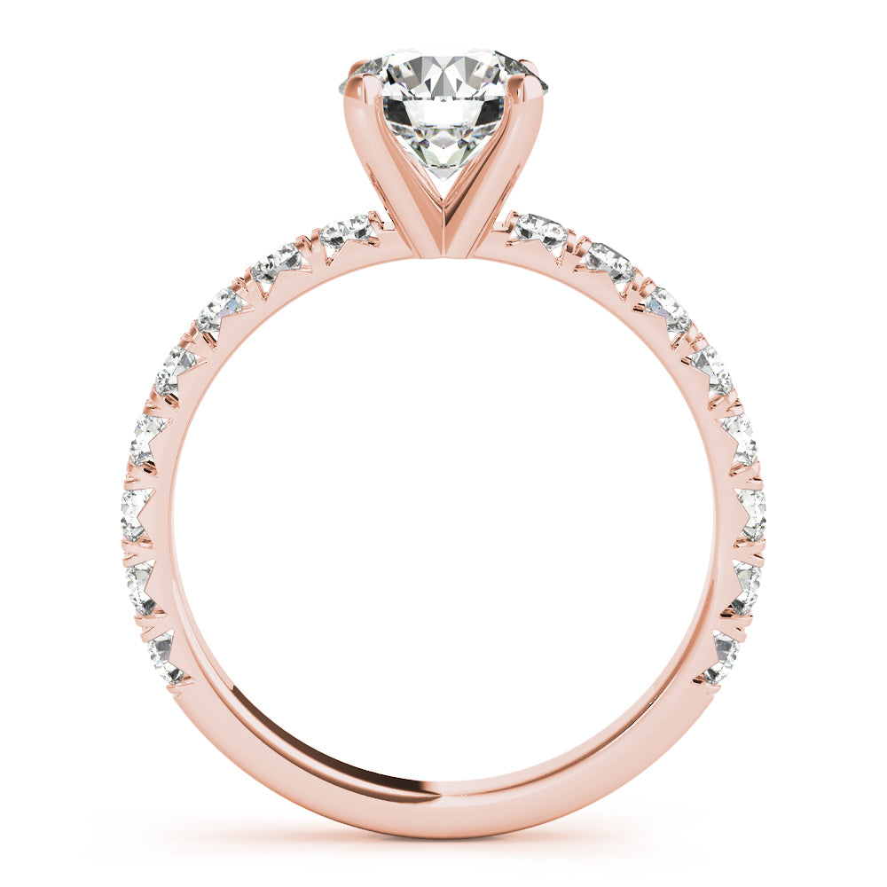 Pavé Diamonds Engagement Ring - Elgrissy Diamonds