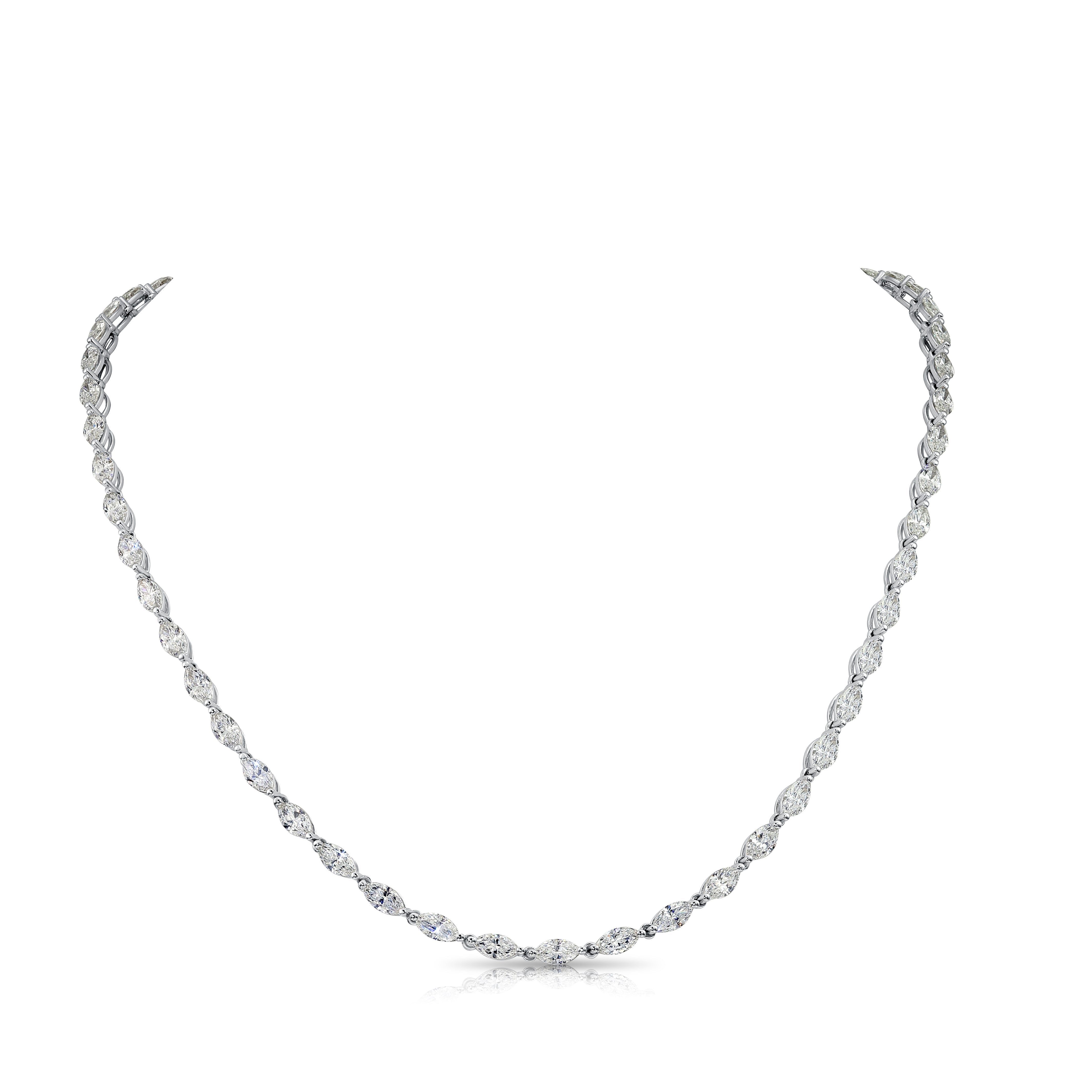 Marquise Tennis Necklace for Sale