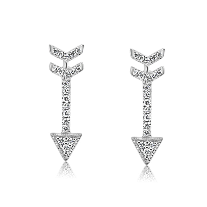 Diamonds Arrow Studs