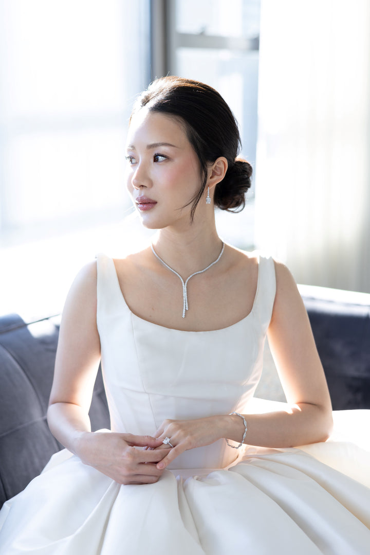 Diamond Lariat Tennis Necklace (8.24 Ct. Tw.) for Sale