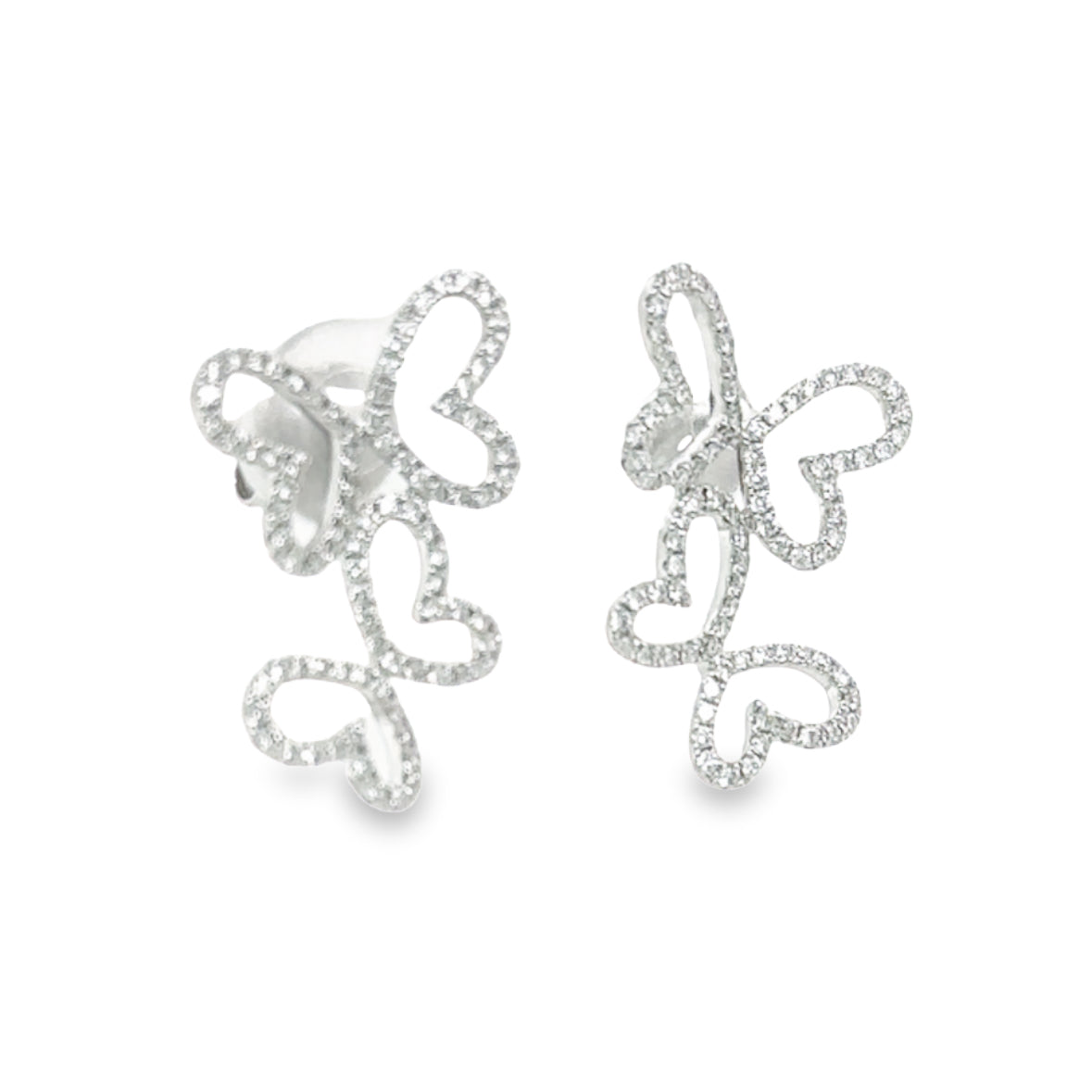 Double Butterfly Studs for Rent