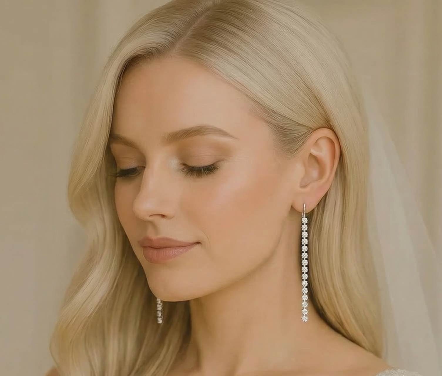 Round Drop Earrings