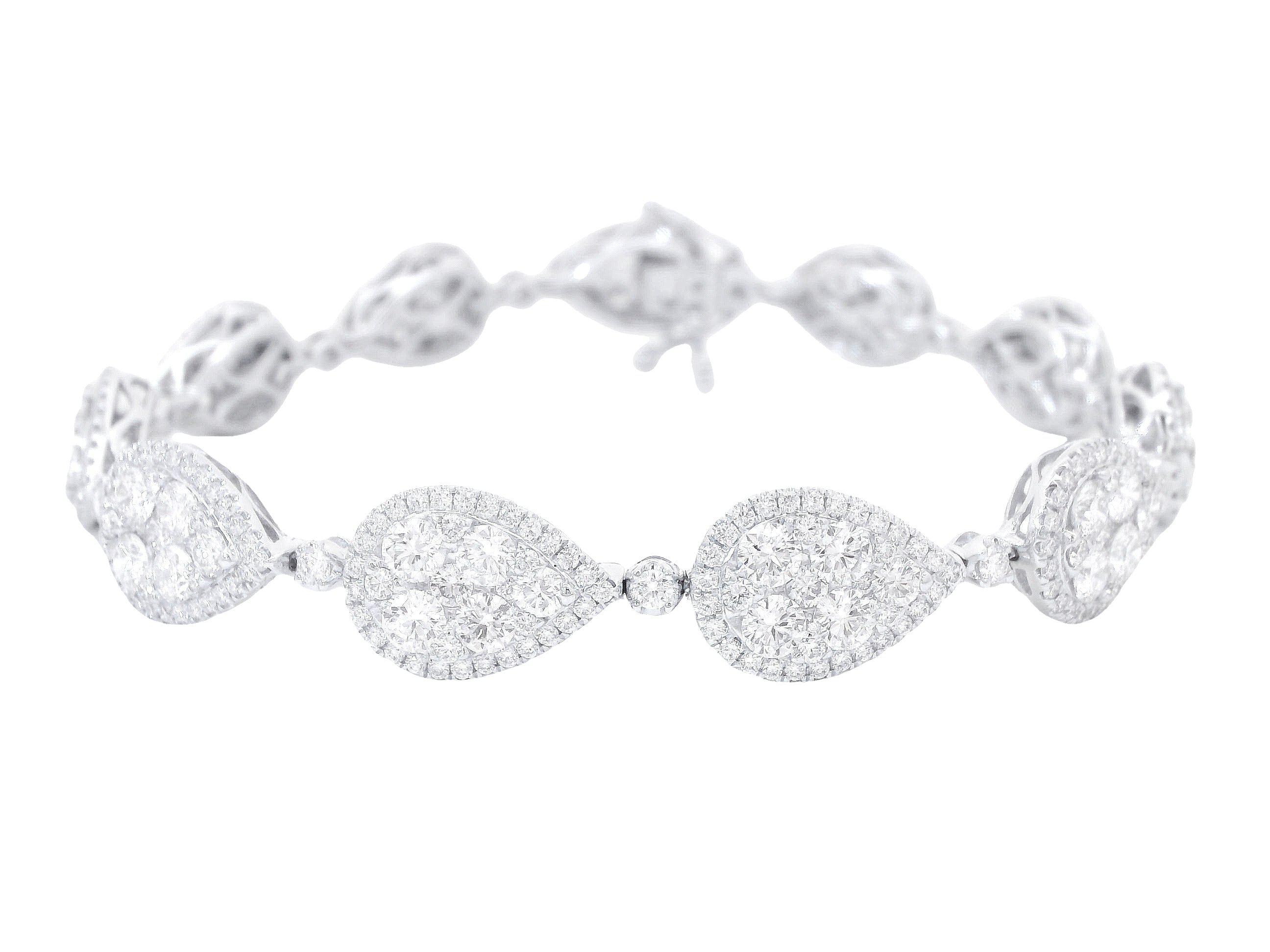 Halo Pear Illusion Bracelet