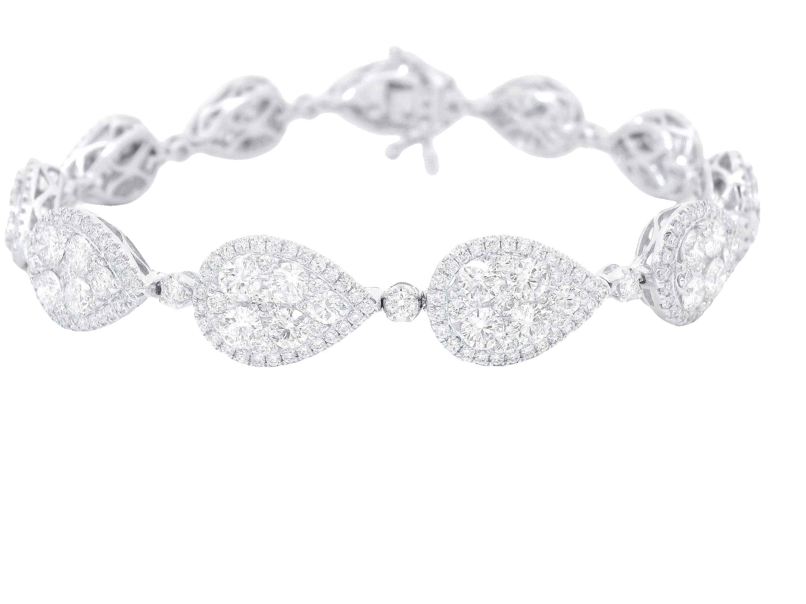 Halo Pear Illusion Bracelet