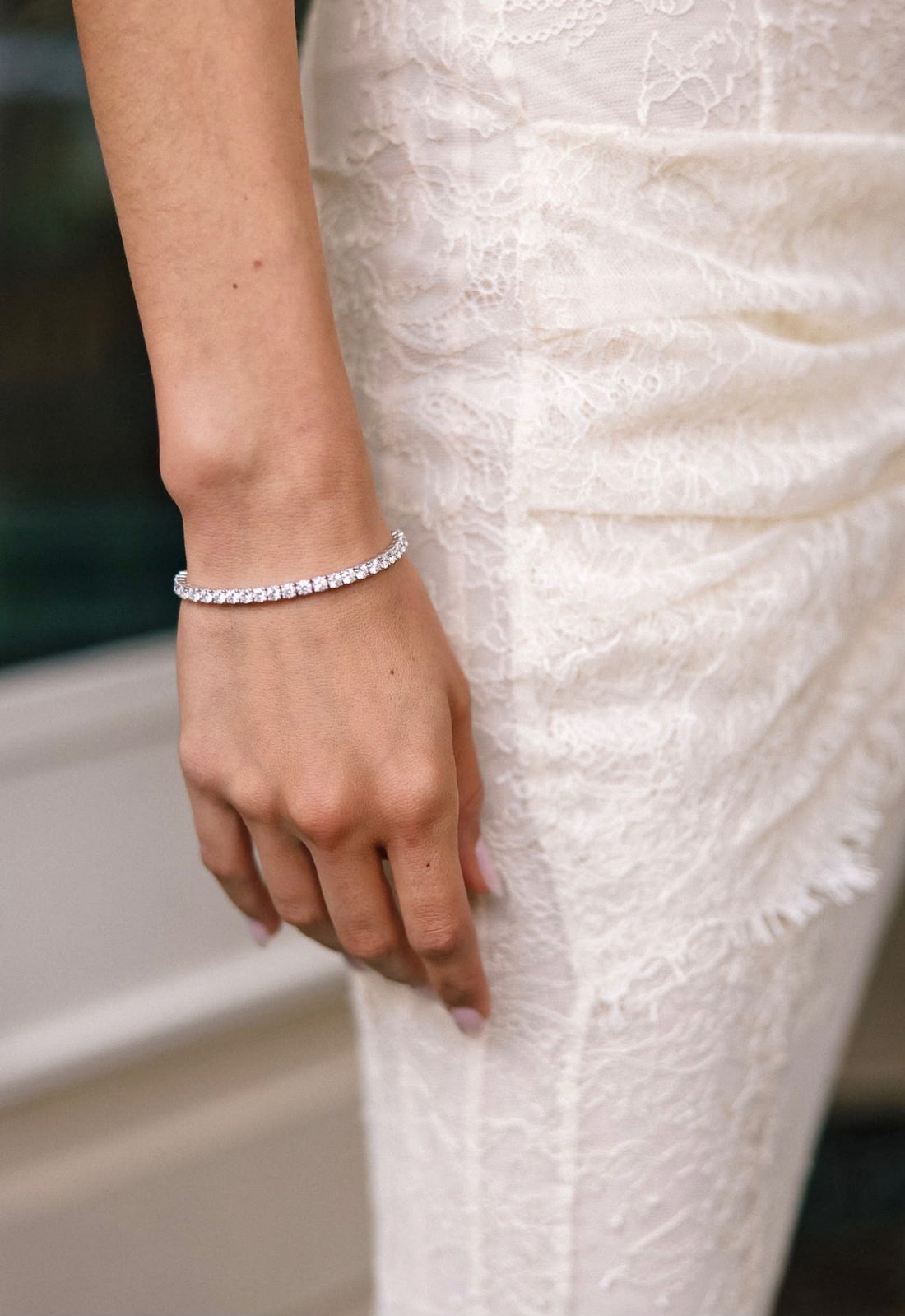 9.45ct Lab-Grown Diamond Tennis Bracelet in 14K White Gold