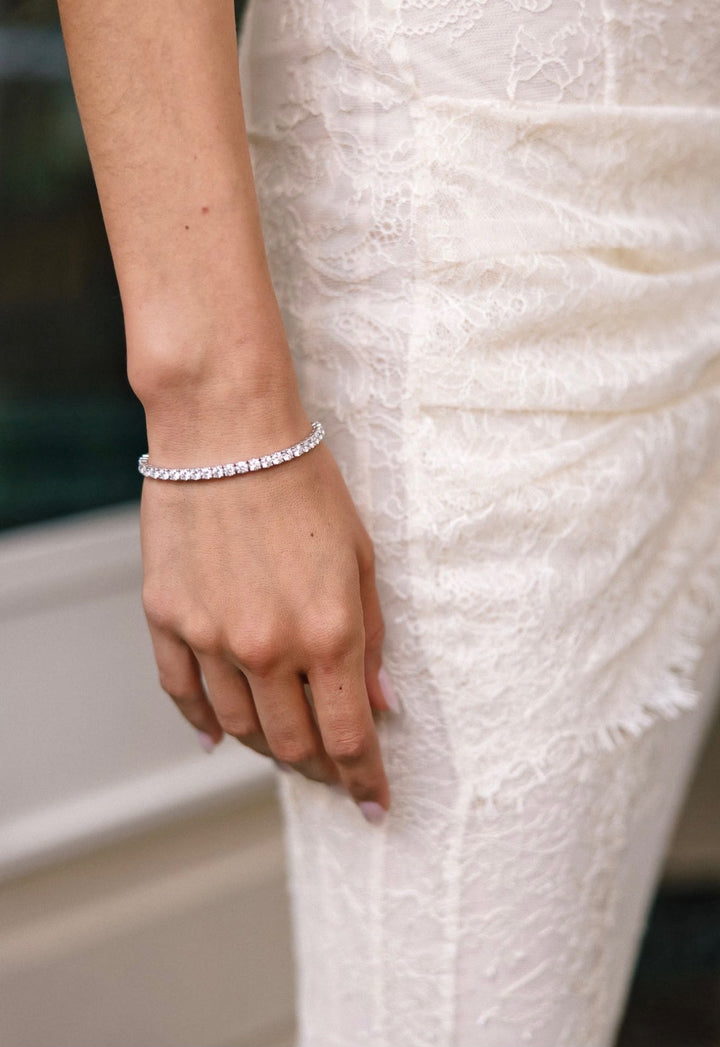 9.45ct Lab-Grown Diamond Tennis Bracelet in 14K White Gold