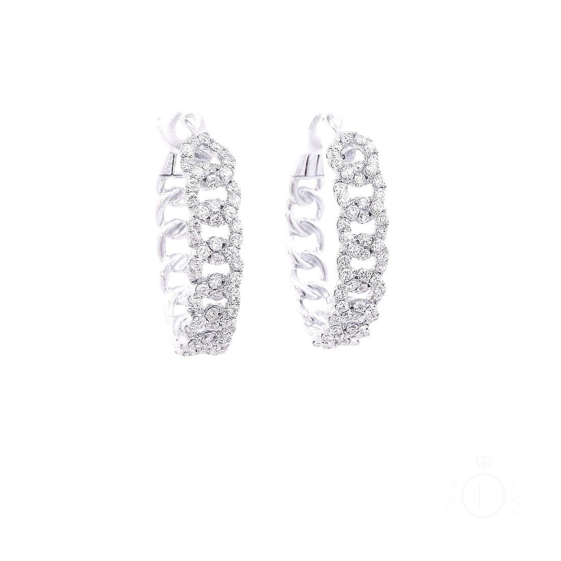 Chunky Link Chain Hoop Earrings