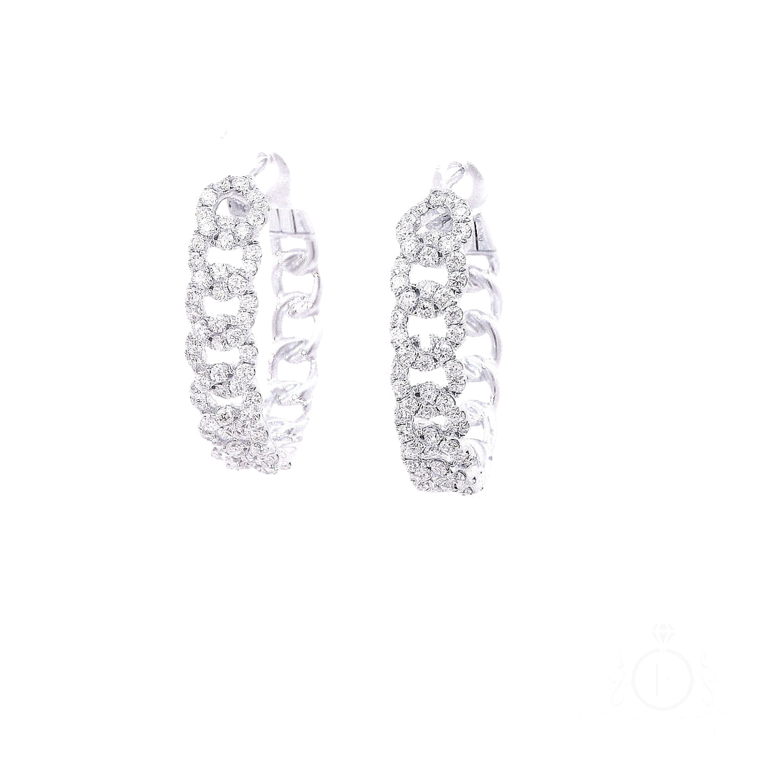 Chunky Link Chain Hoop Earrings