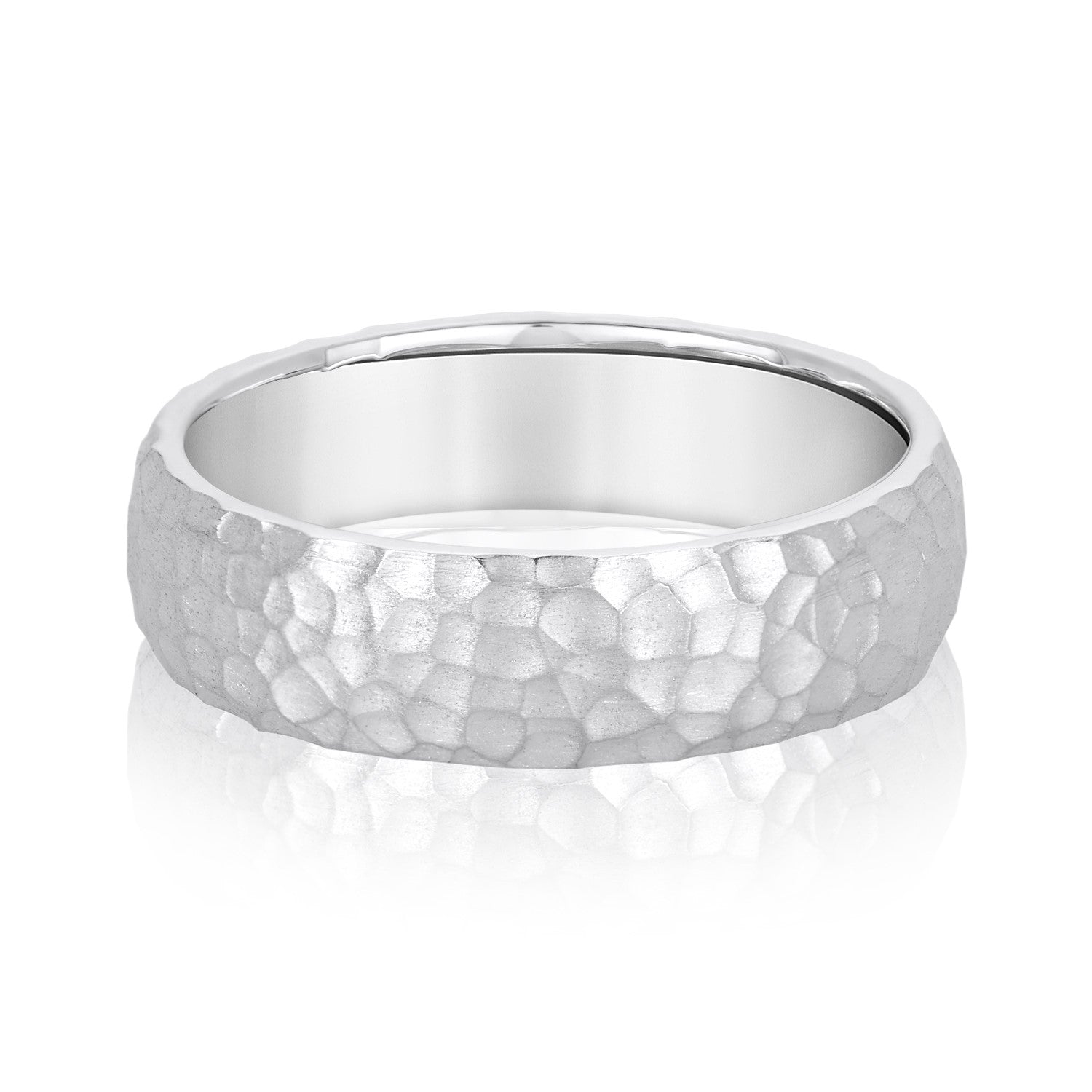 Elgrissy Diamonds Men's Hammered Band