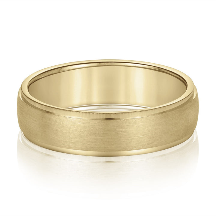 Men’s Wedding band - in Yellow & White Gold