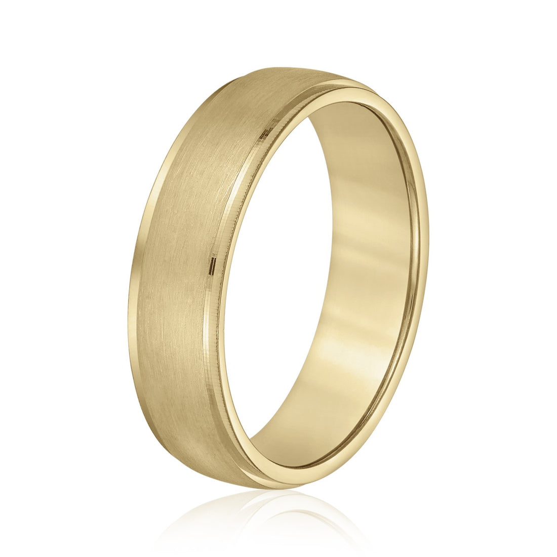 Men’s Wedding band - in Yellow & White Gold