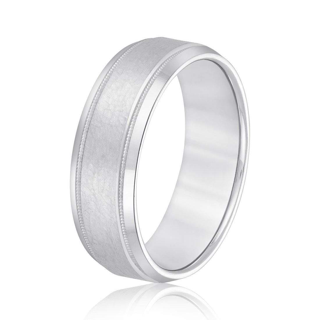 Elgrissy Diamonds Men’s Classic Brushed Wedding Band