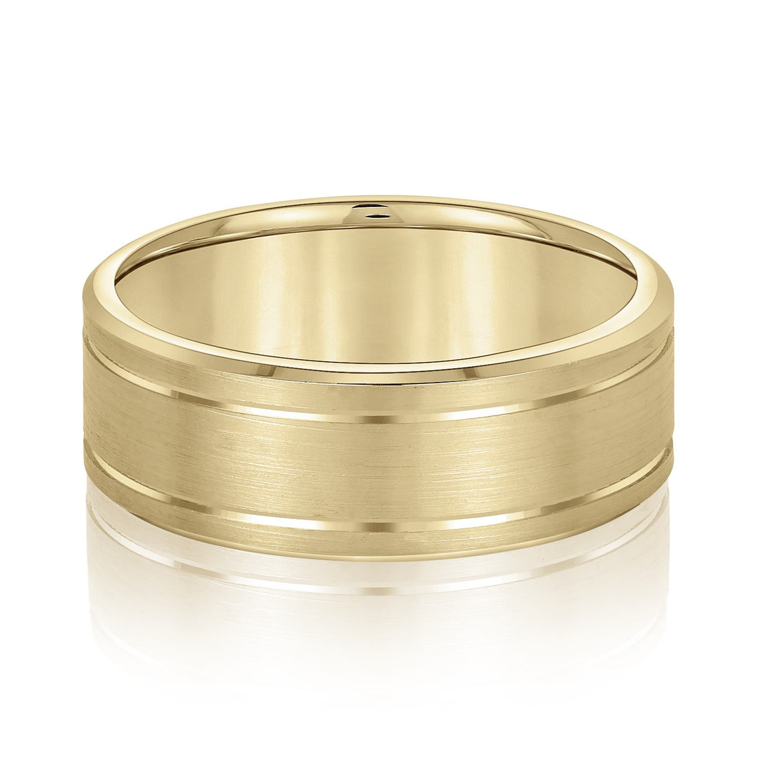 High-Polish Men's Wedding Band