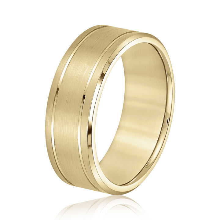 High-Polish Men's Wedding Band