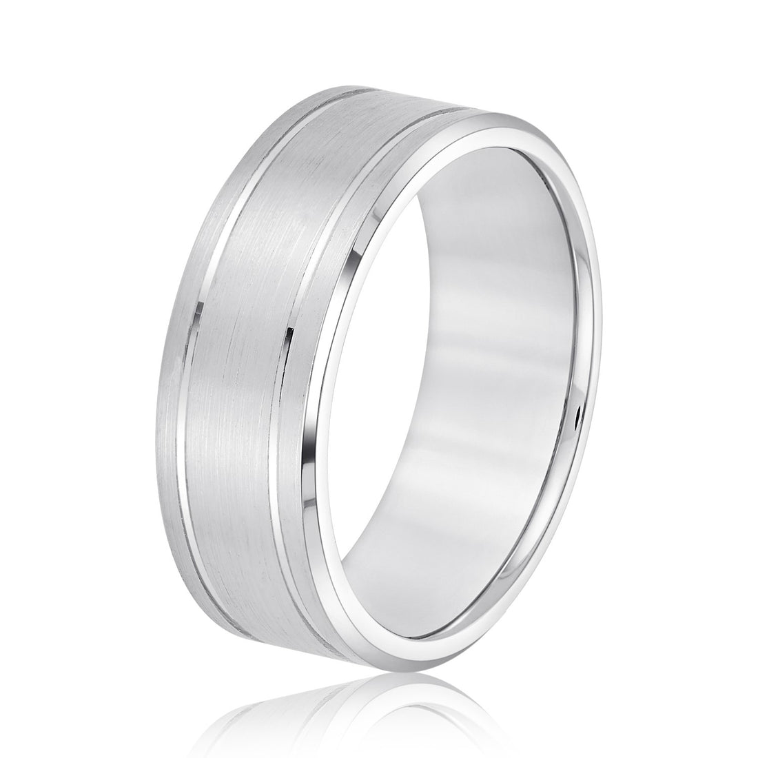 High-Polish Men's Wedding Band