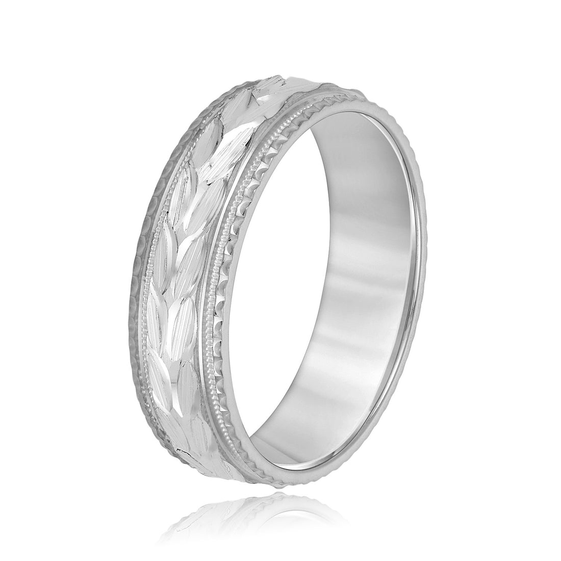 Men’s Tungsten Wedding Band – White & Yellow Gold