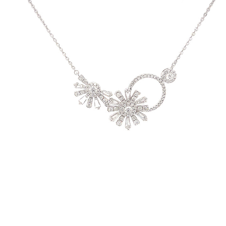 Modern Floral Necklace - Elgrissy Diamonds