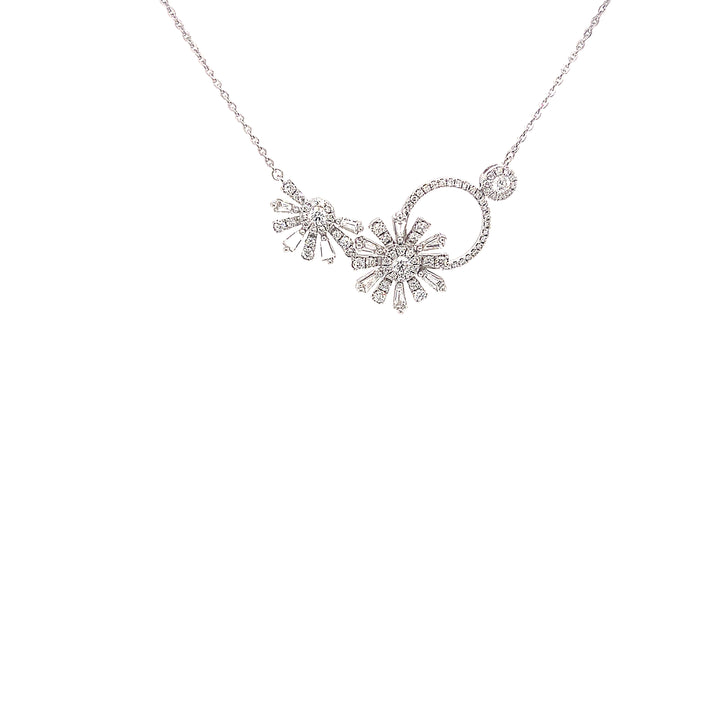 Modern Floral Necklace - Elgrissy Diamonds