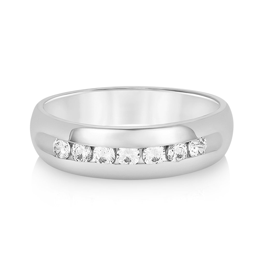 Men's Channel-Set Diamond Wedding Band