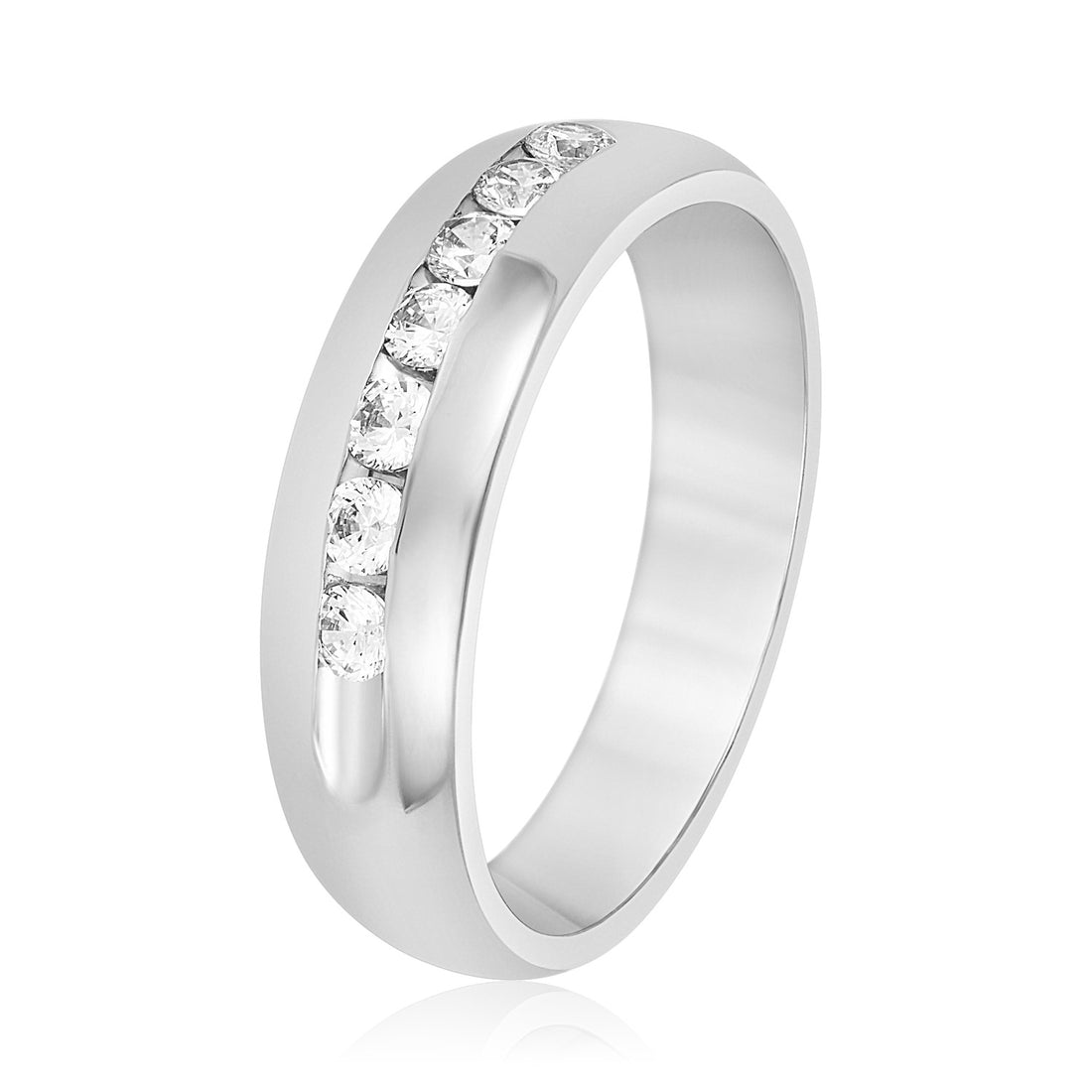 Men's Channel-Set Diamond Wedding Band