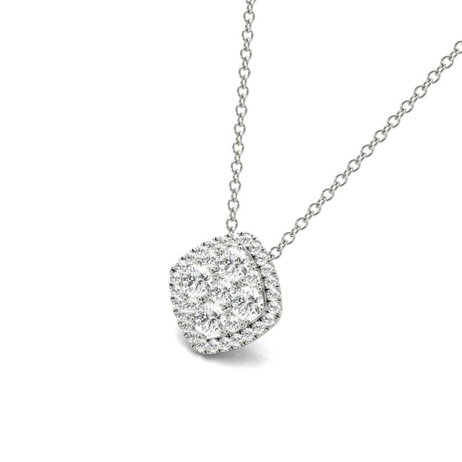 Fancy Yellow Cushion Pendant Necklace - Elgrissy Diamonds