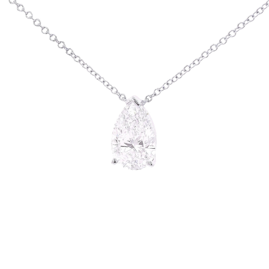 Pear Diamond Pendant