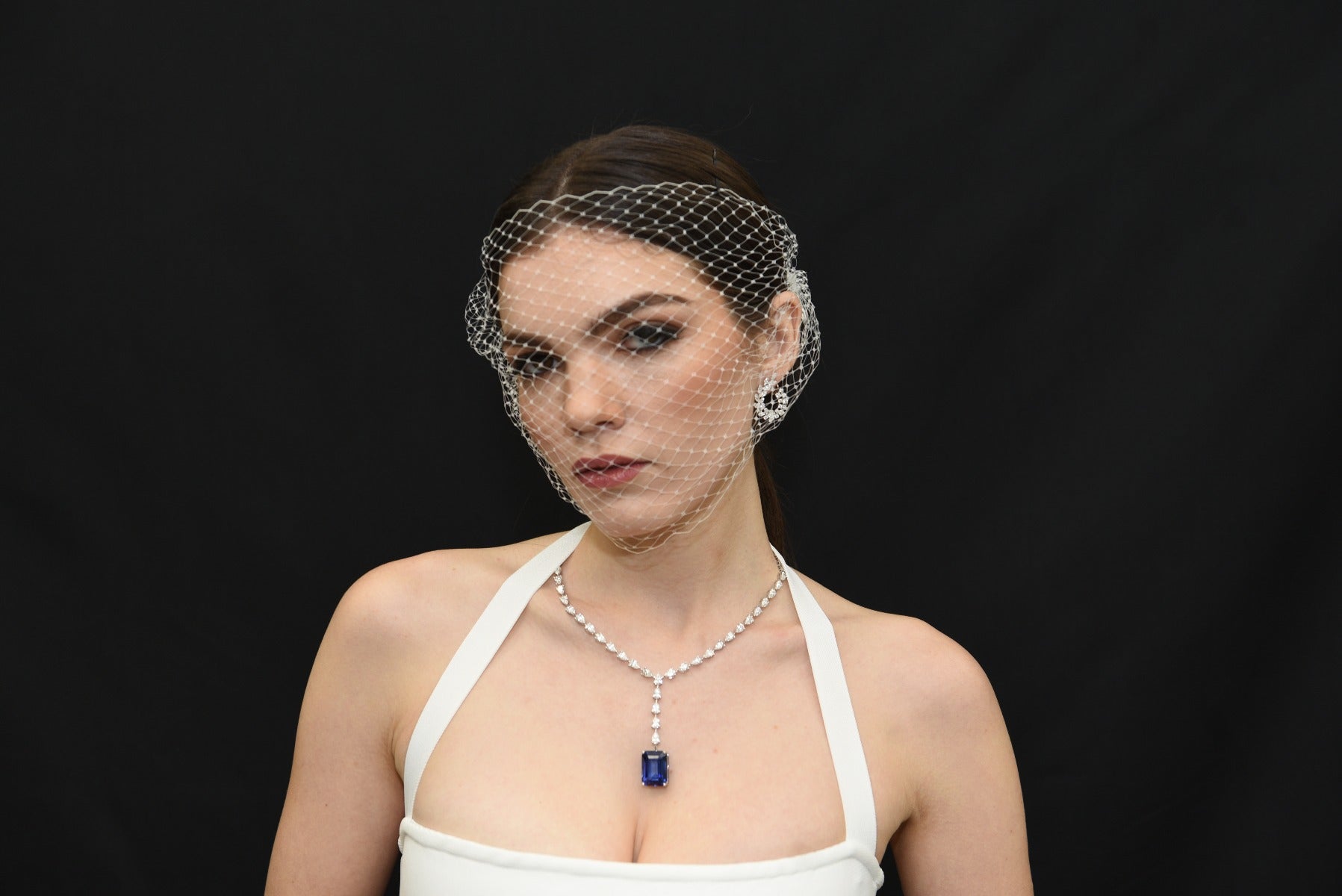 Pear Shape Diamonds Lariat Necklace - Elgrissy Diamonds