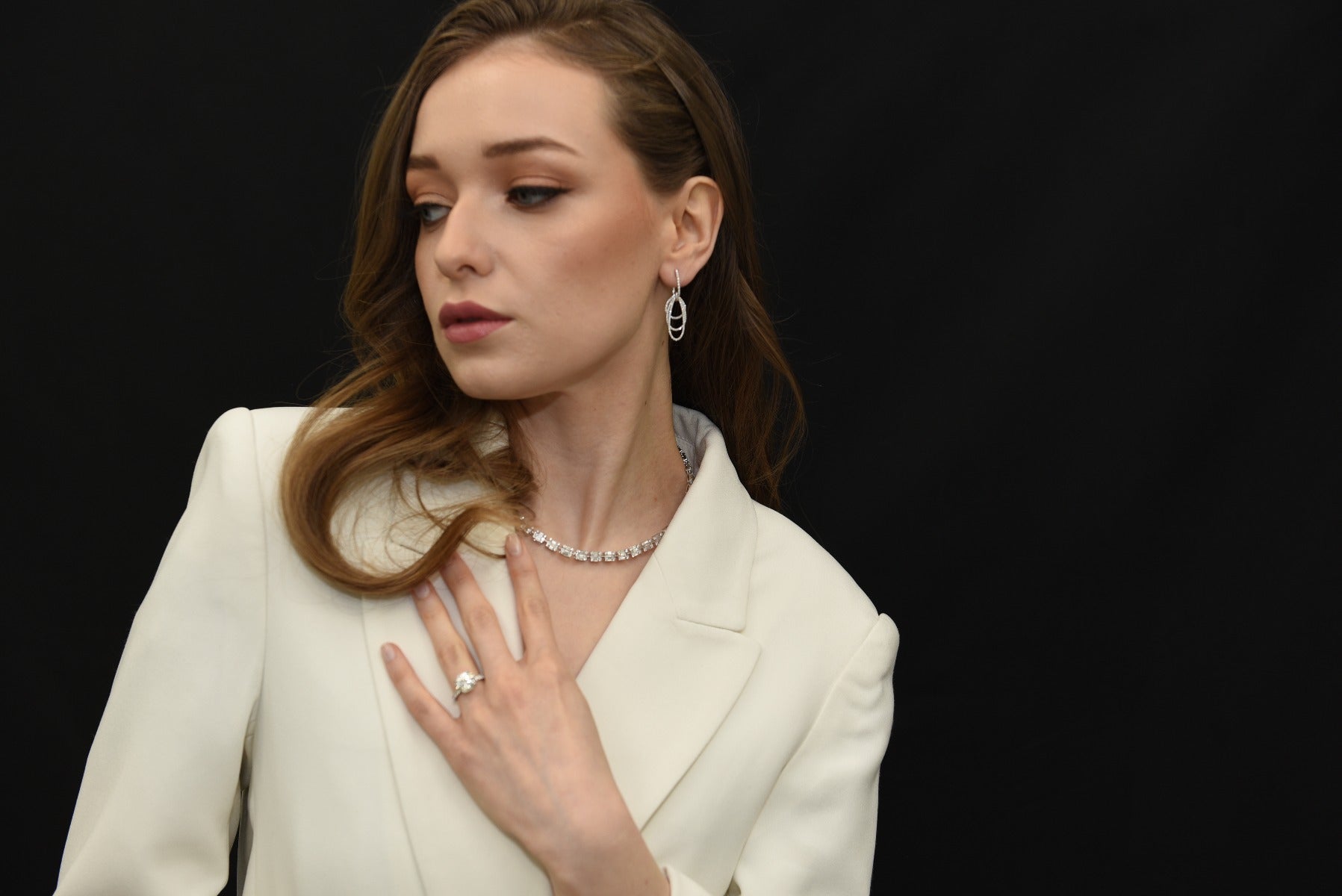 Emerald Illusion Statement Necklace - Elgrissy Diamonds