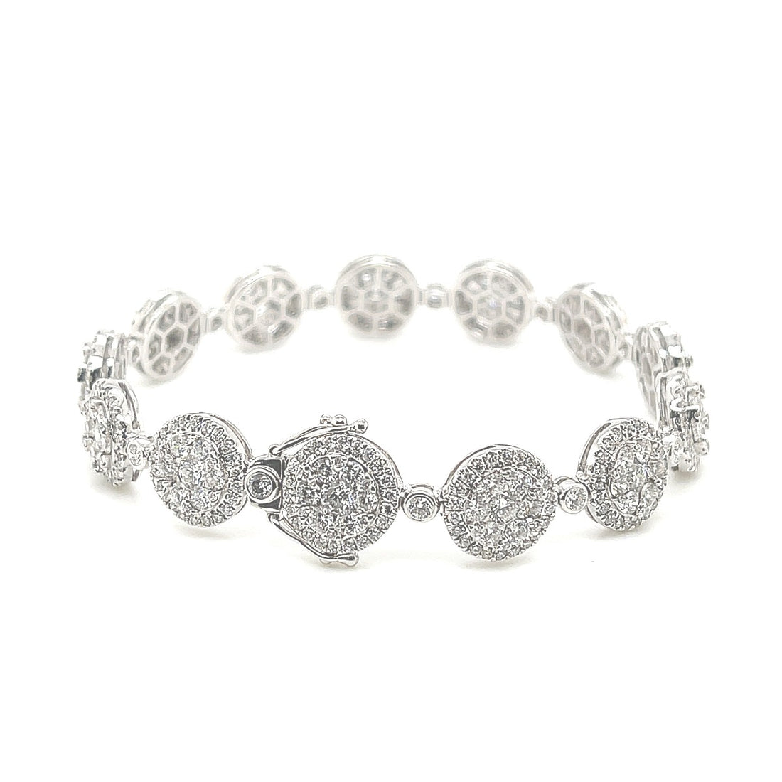 Halo Round Illusion Bracelet - Elgrissy Diamonds