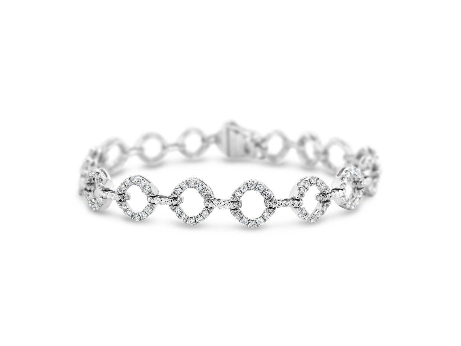 Link Chain Diamond Bracelet - Elgrissy Diamonds