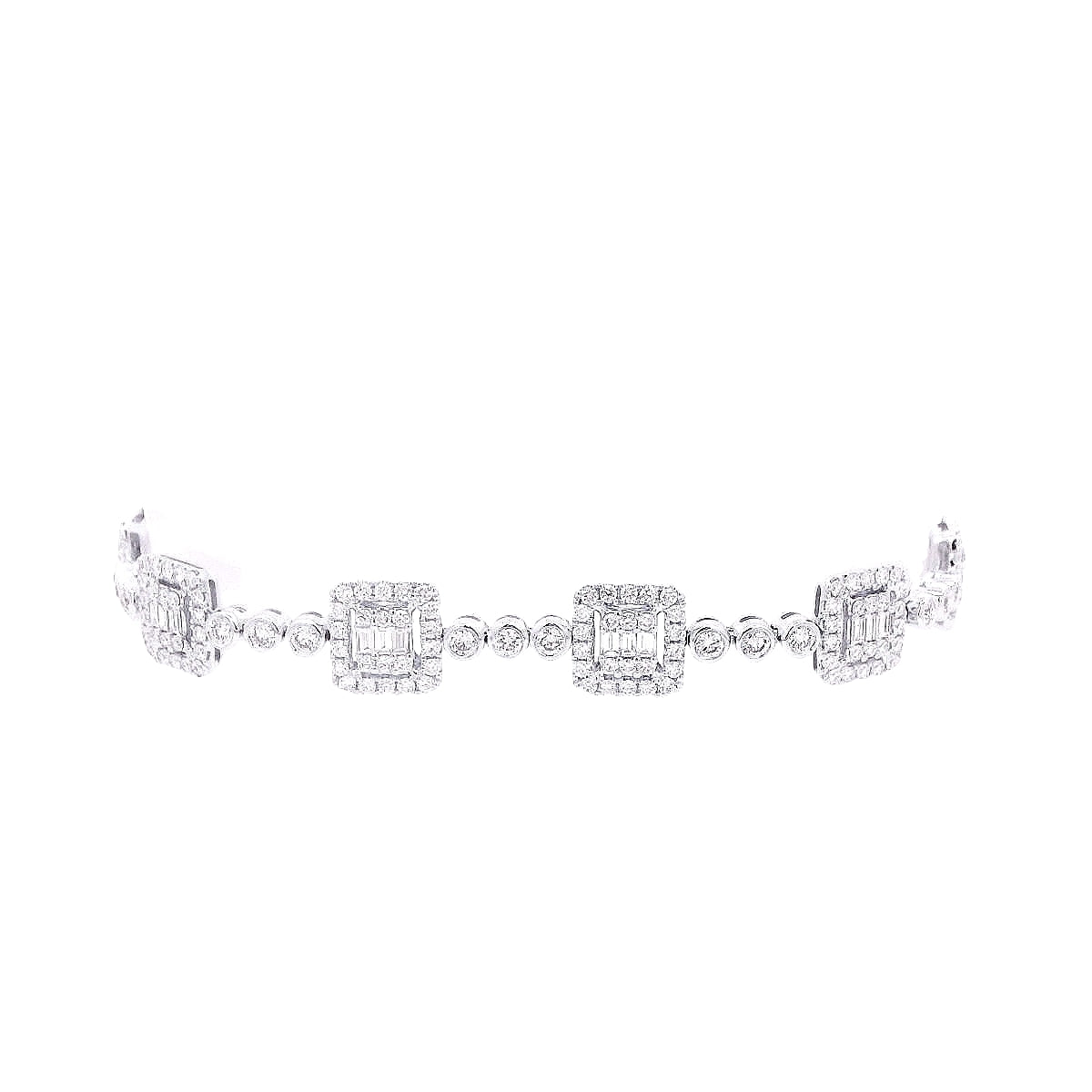 Mixed Shapes Diamond Bracelet