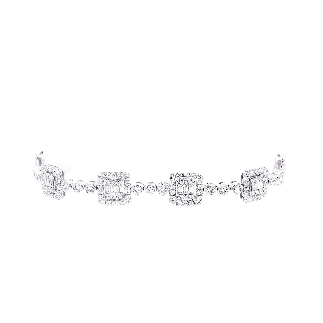 Mixed Shapes Diamond Bracelet
