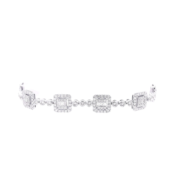 Mixed Shapes Diamond Bracelet