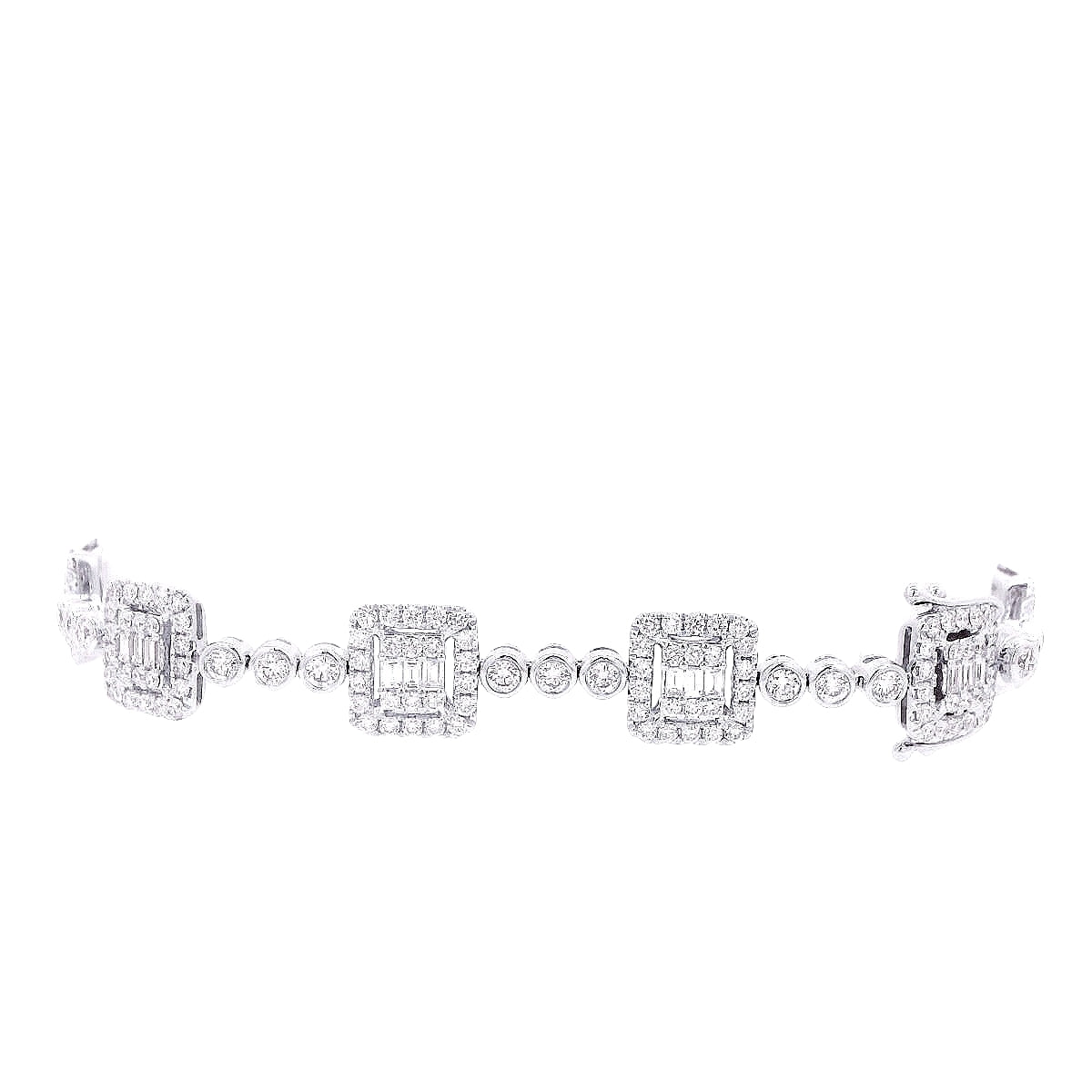 Mixed Shapes Diamond Bracelet