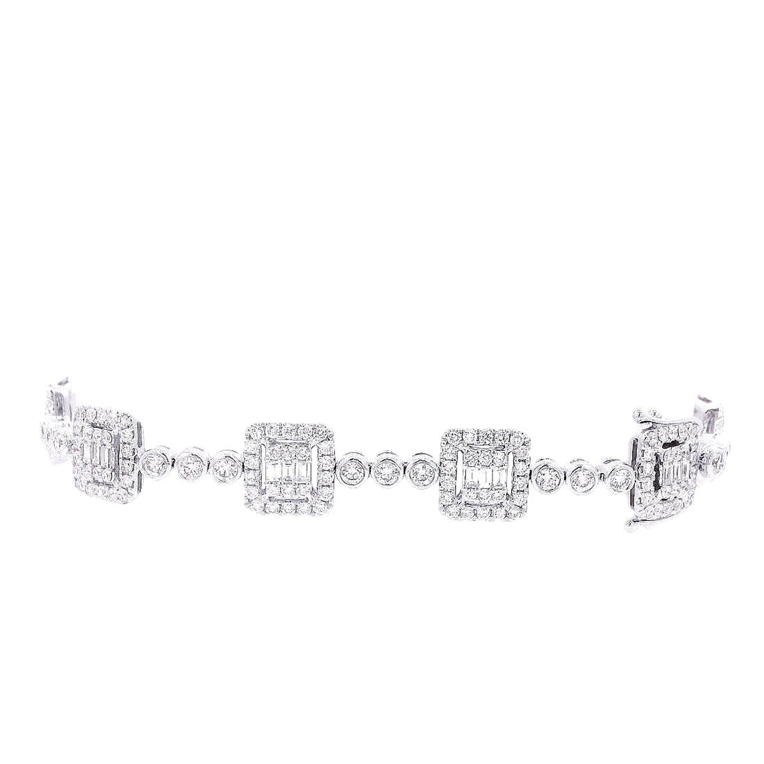 Mixed Shapes Diamond Bracelet