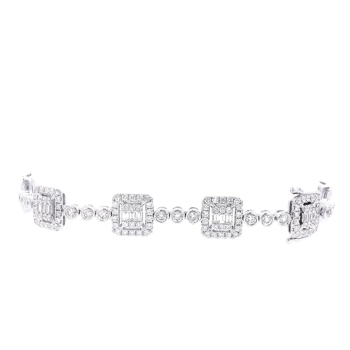 Mixed Shapes Diamond Bracelet