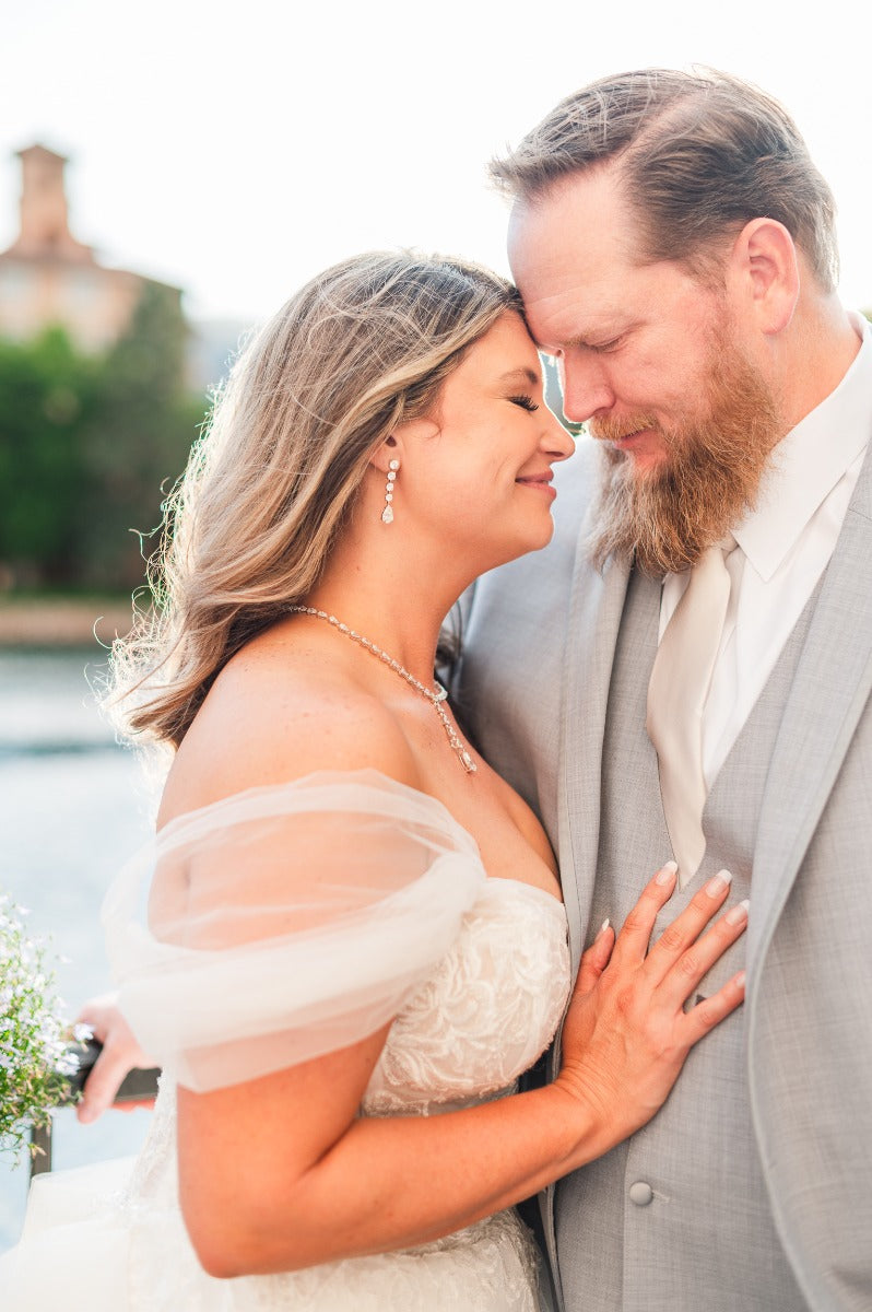 Graduated Round and Pear Diamond Earrings - Elgrissy Diamonds