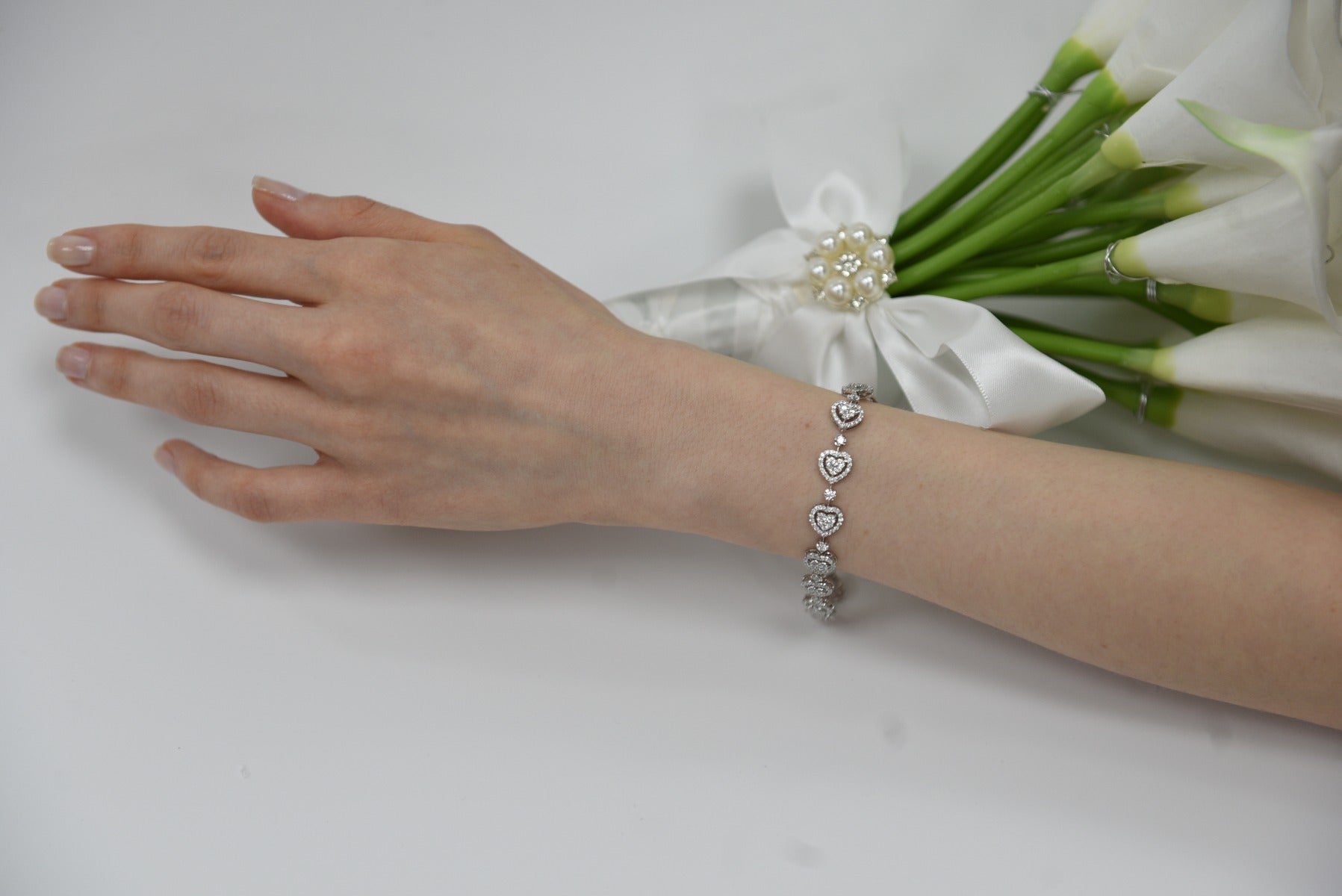 Cluster Heart Bracelet - Elgrissy Diamonds