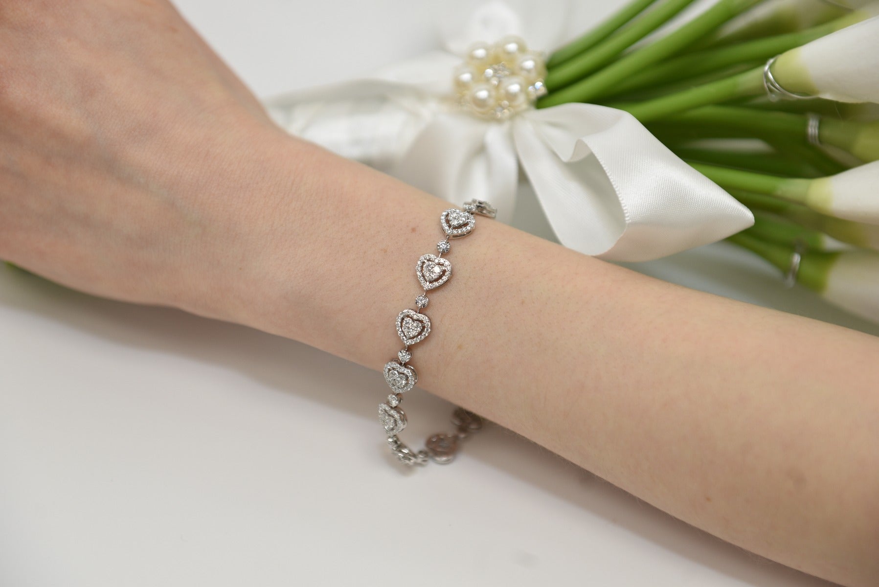 Cluster Heart Bracelet - Elgrissy Diamonds