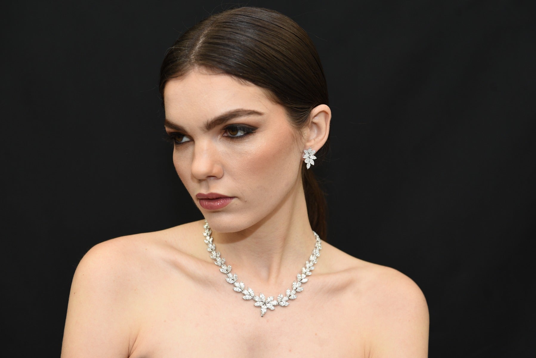 Flower Cluster Statement Earrings - Elgrissy Diamonds