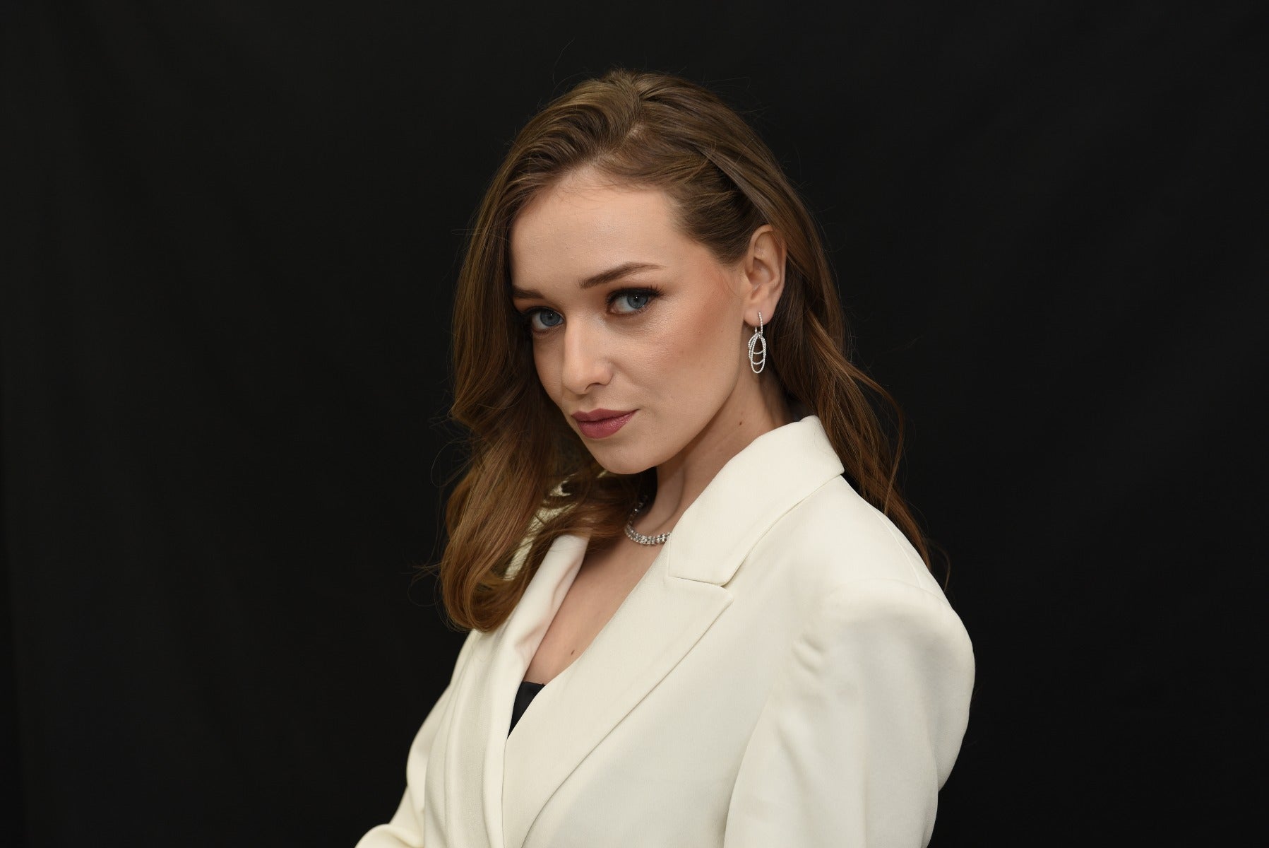 Triple Rows Dangling Earrings - Elgrissy Diamonds