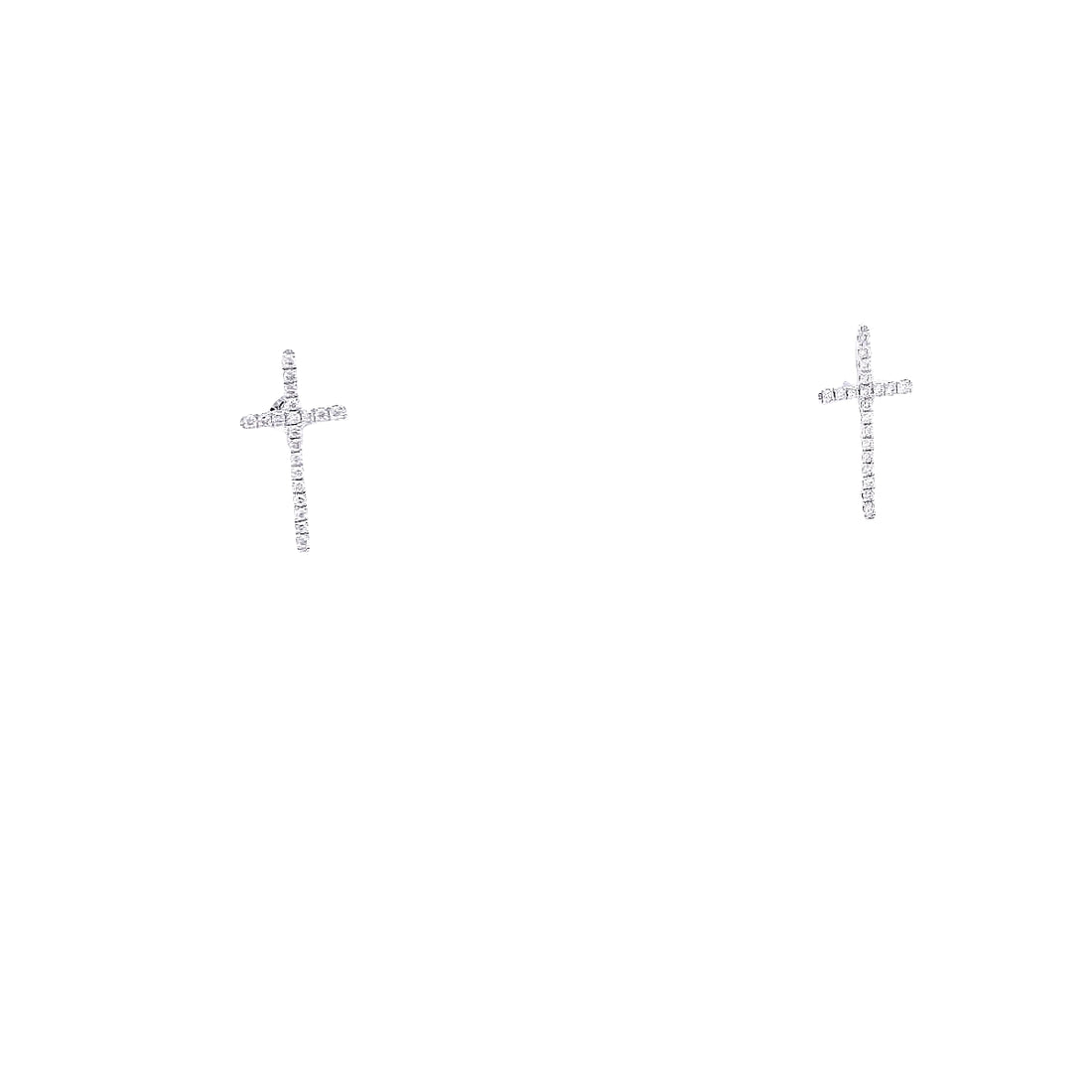 Cross Diamonds Studs