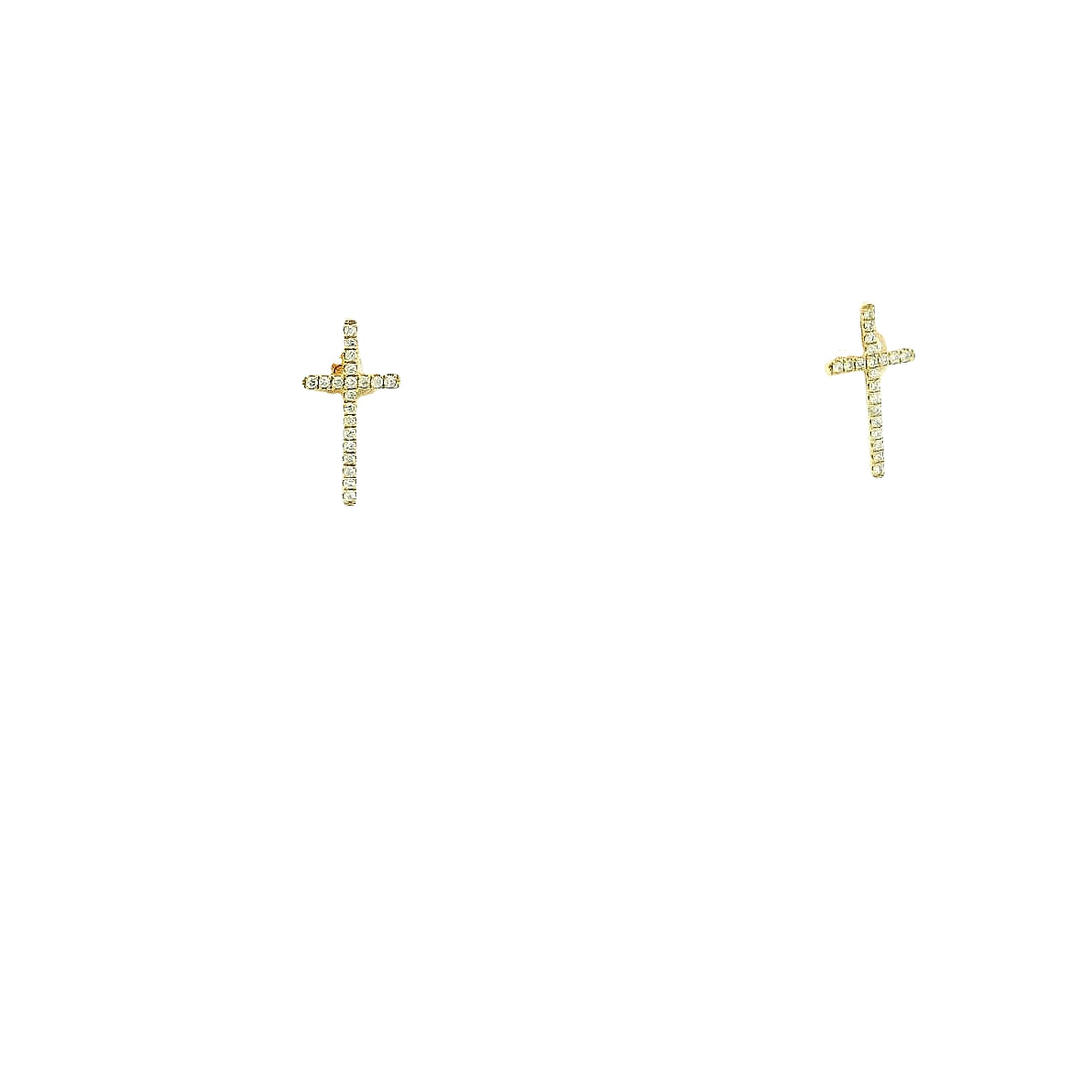 Cross Diamonds Studs
